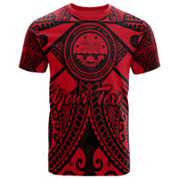 Fsm Custom T Shirt Red Seal with Polynesian Tattoo Unisex Red - Polynesian Pride