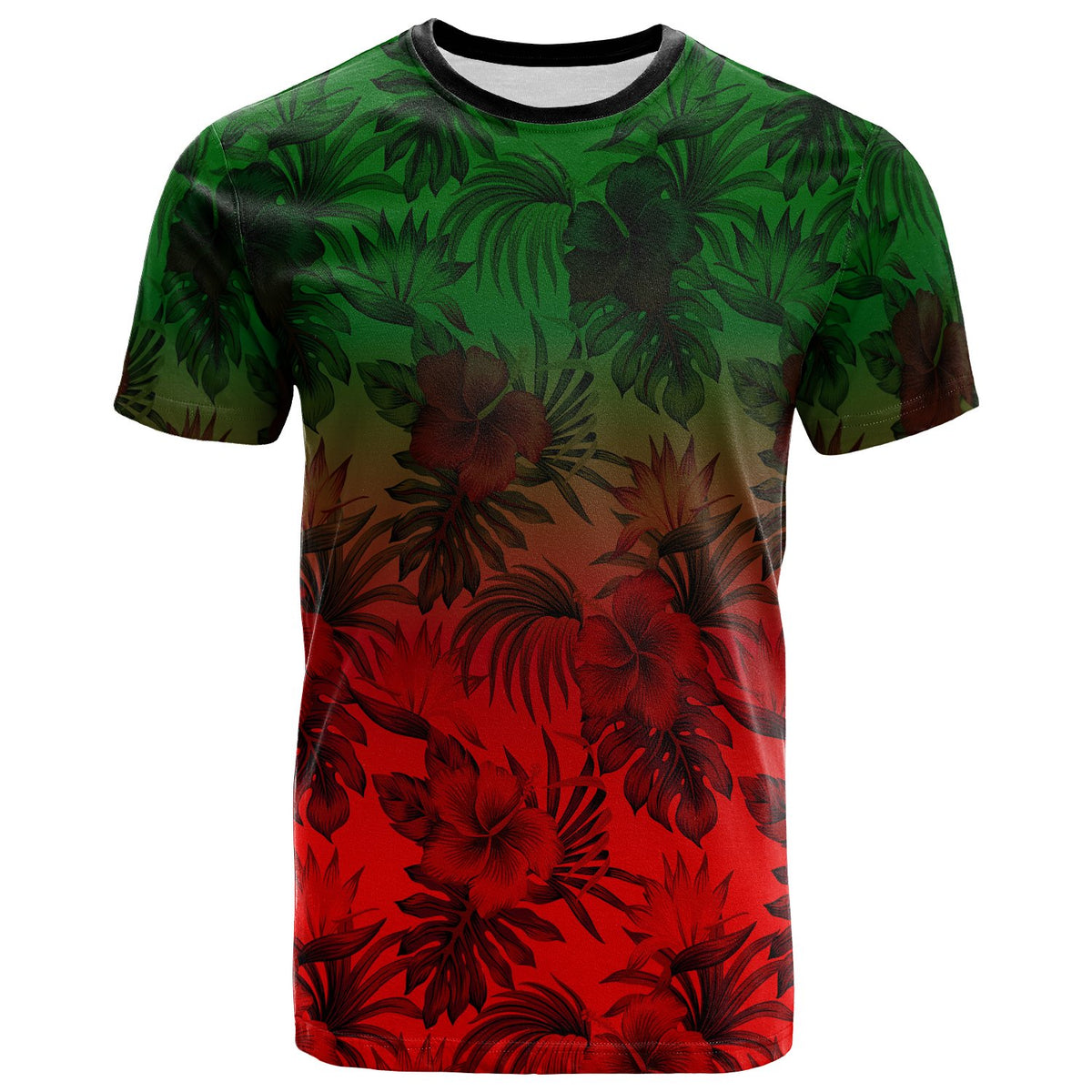 Polynesian T Shirts Red Hibiscus Patterns Unisex Red - Polynesian Pride