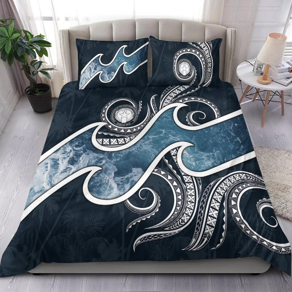 Northern Mariana Islands Polynesian Bedding Set - Ocean Style - Polynesian Pride