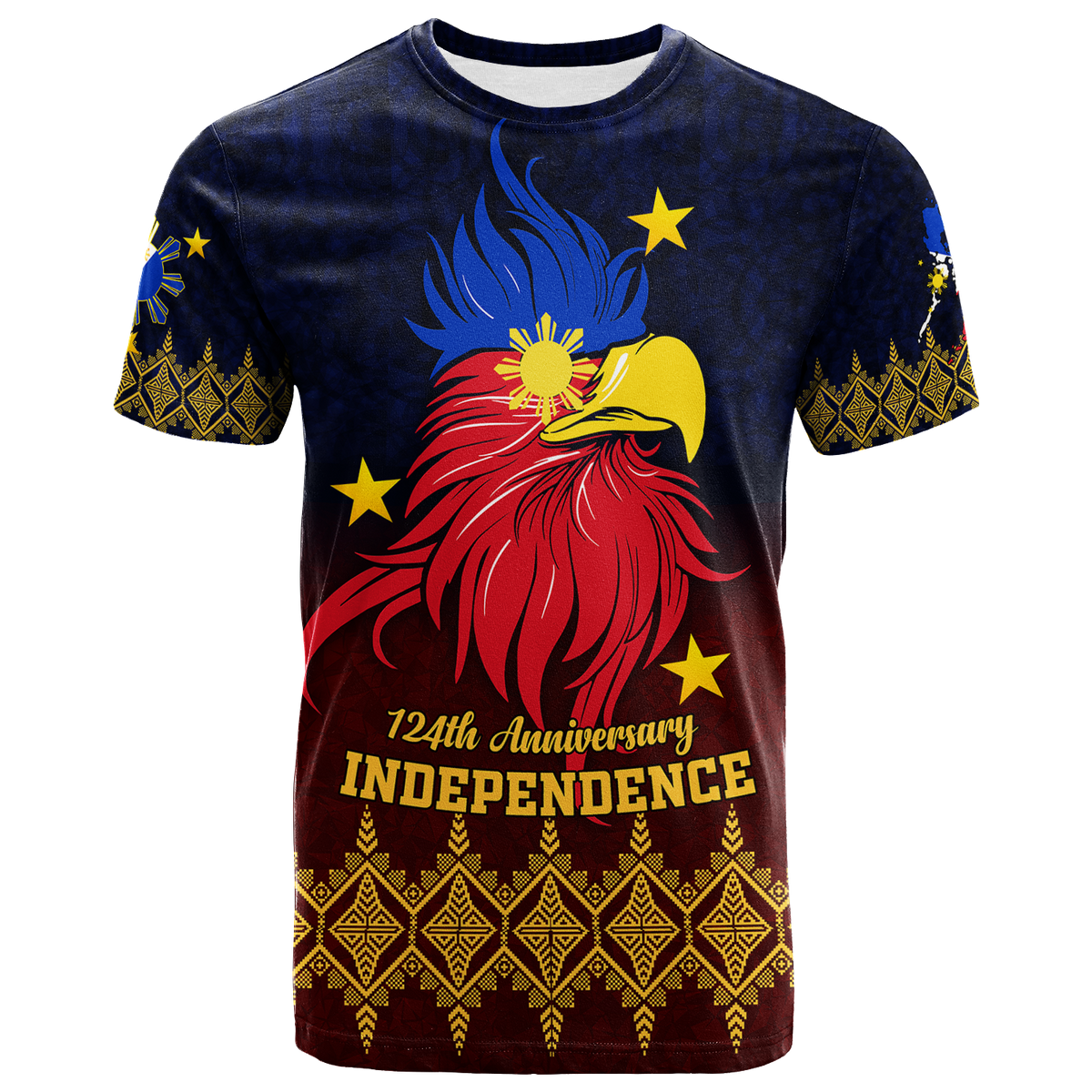 The Philippines Independence Anniversary 124th Years T Shirt LT12 Unisex Blue - Polynesian Pride