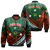 (Custom Personalised) Vanuatu Penama Province Tribal Pattern Bomber Jacket - LT12 Bomber Jacket Green - Polynesian Pride