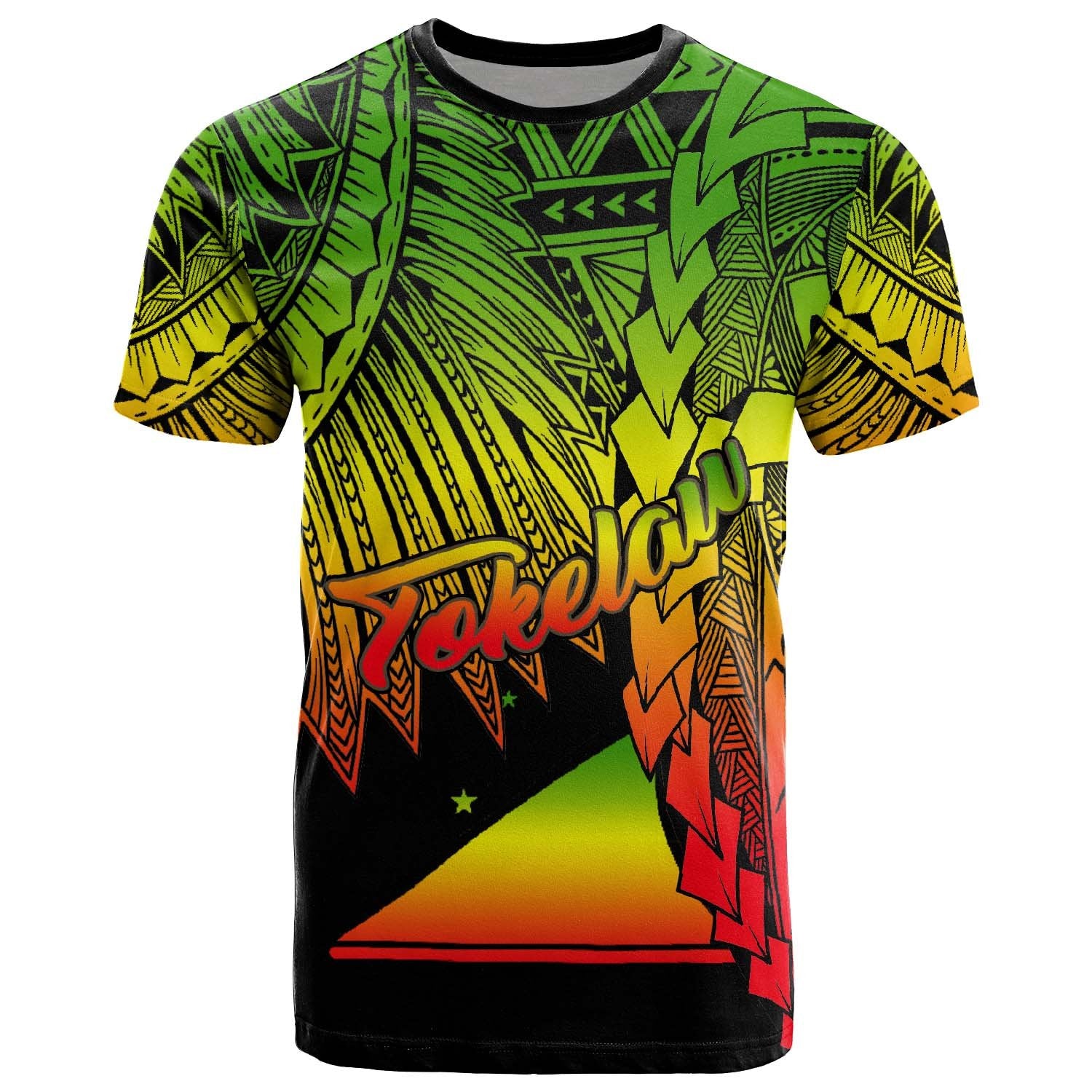 Tokelau Polynesian T Shirt Tribal Wave Tattoo Reggae Unisex Reggae - Polynesian Pride