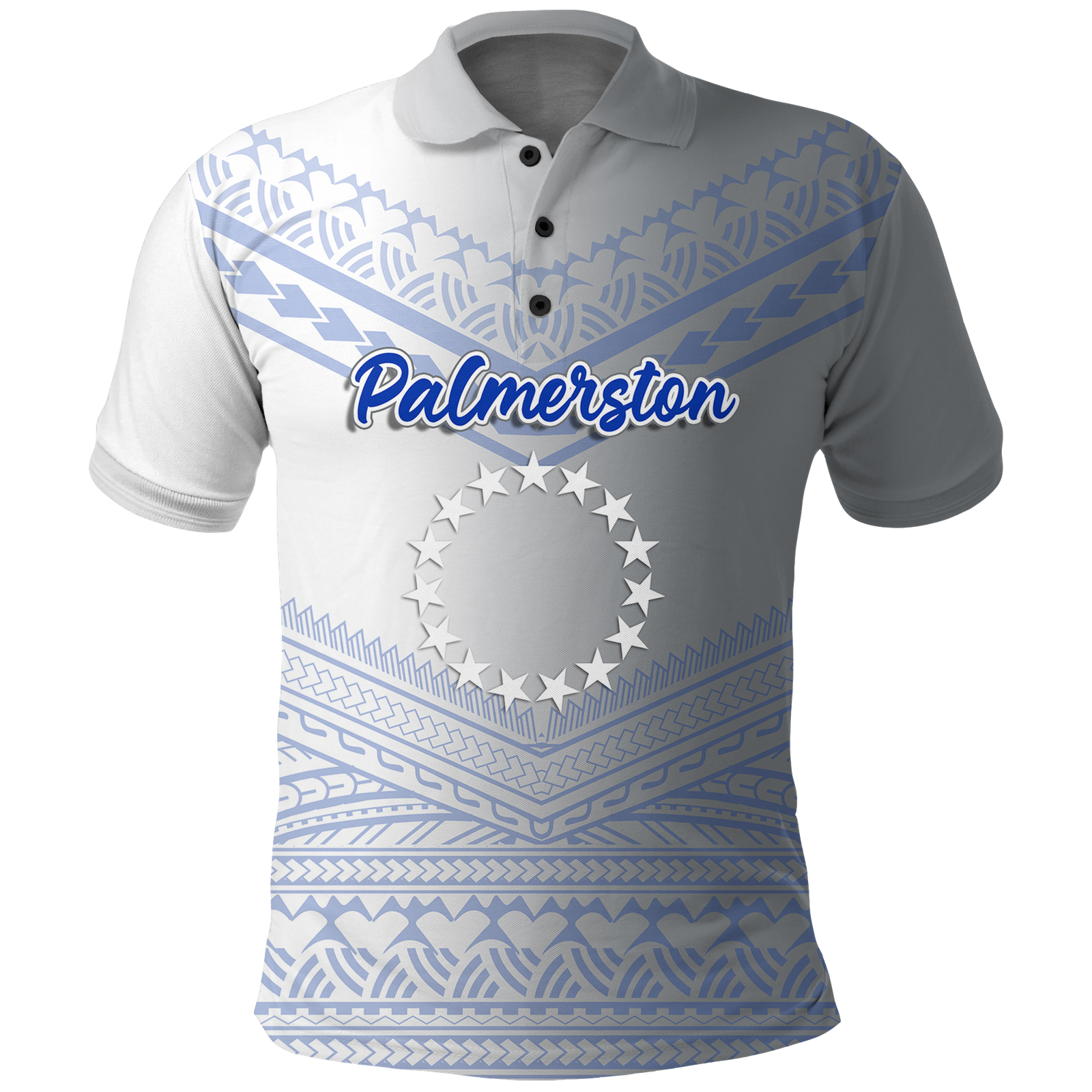 (Custom Personalised) Palmerston Cook Islands Pride Polo Shirt - LT12 Unisex White - Polynesian Pride