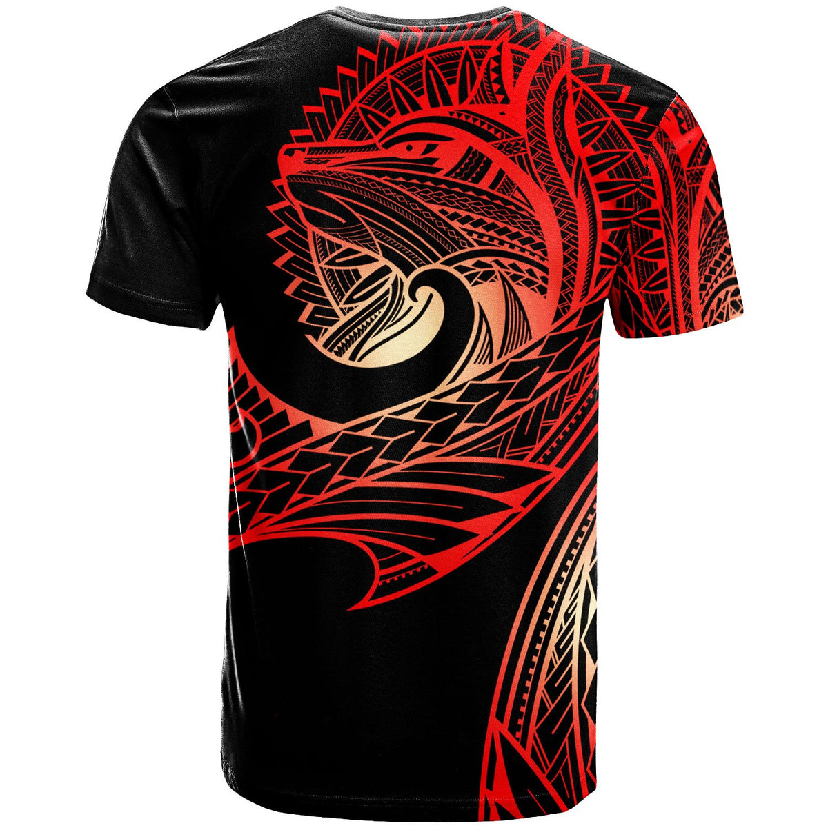 Hawaii T Shirt Leader Wolf Is You Red Gradient Color - Polynesian Pride