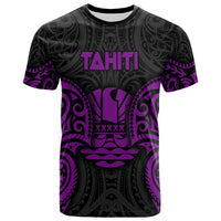 Tahiti Polynesian T Shirt Tahitian Spirit Purple Unisex Purple - Polynesian Pride