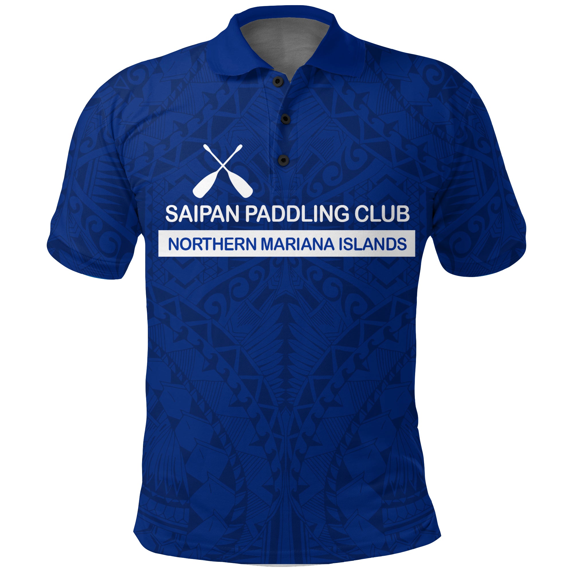 Custom Saipan Paddling Club Spc Polo Shirt LT12 Unisex Blue - Polynesian Pride