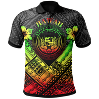 Hawaii Polo Shirt Reggae Seal Polynesian Patterns Unisex Reggae - Polynesian Pride