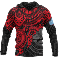 Federated States of Micronesia Hoodie Red Turtle Unisex RED - Polynesian Pride