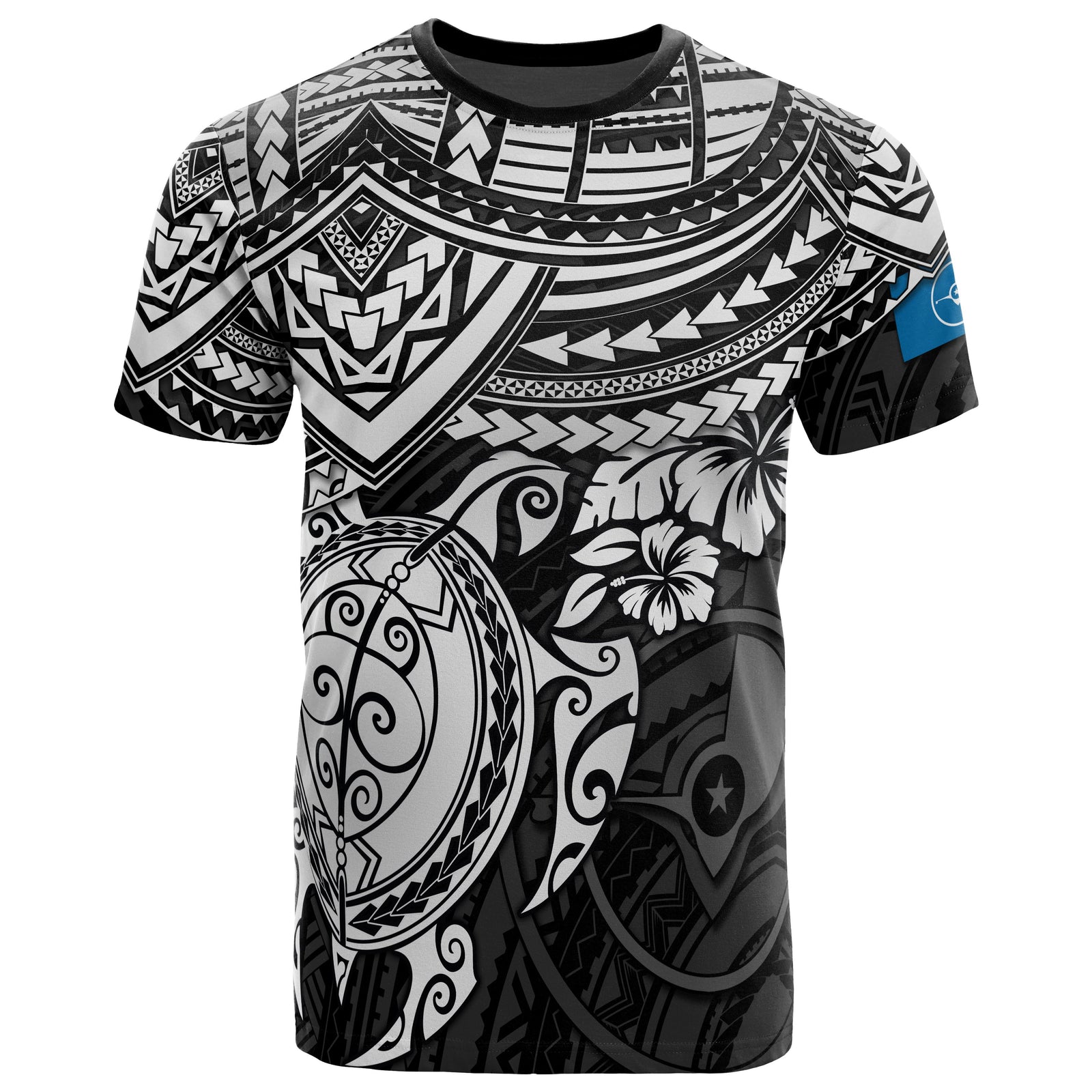 Yap Polynesian T Shirt White Turtle Unisex White - Polynesian Pride