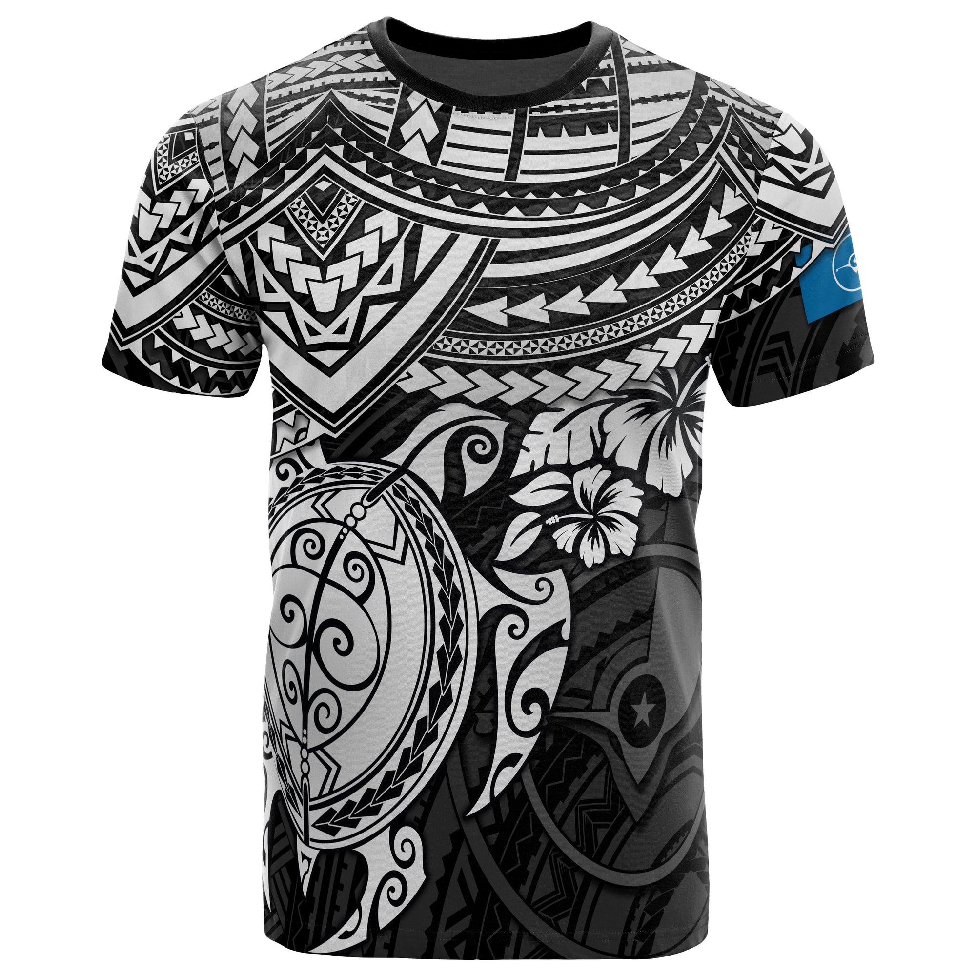 Yap Polynesian T Shirt White Turtle Unisex White - Polynesian Pride