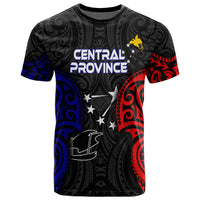 Papua New Guinea Central Province Polynesian T Shirt Spirit Version Unisex Black - Polynesian Pride