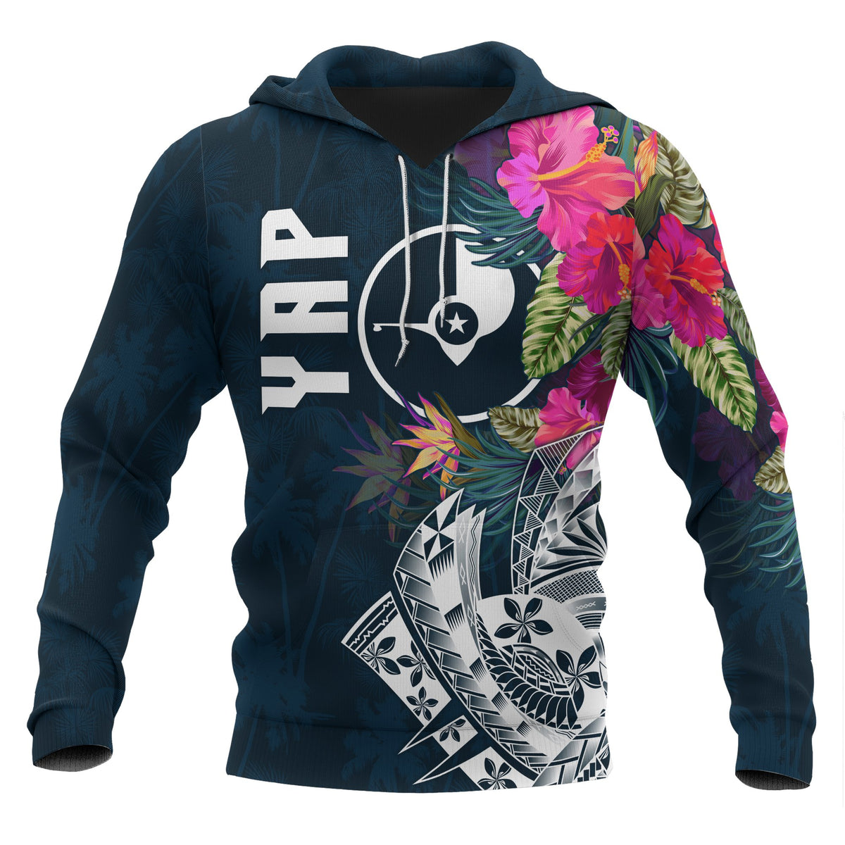 YAP Hoodie YAP Summer Vibes Unisex Blue - Polynesian Pride