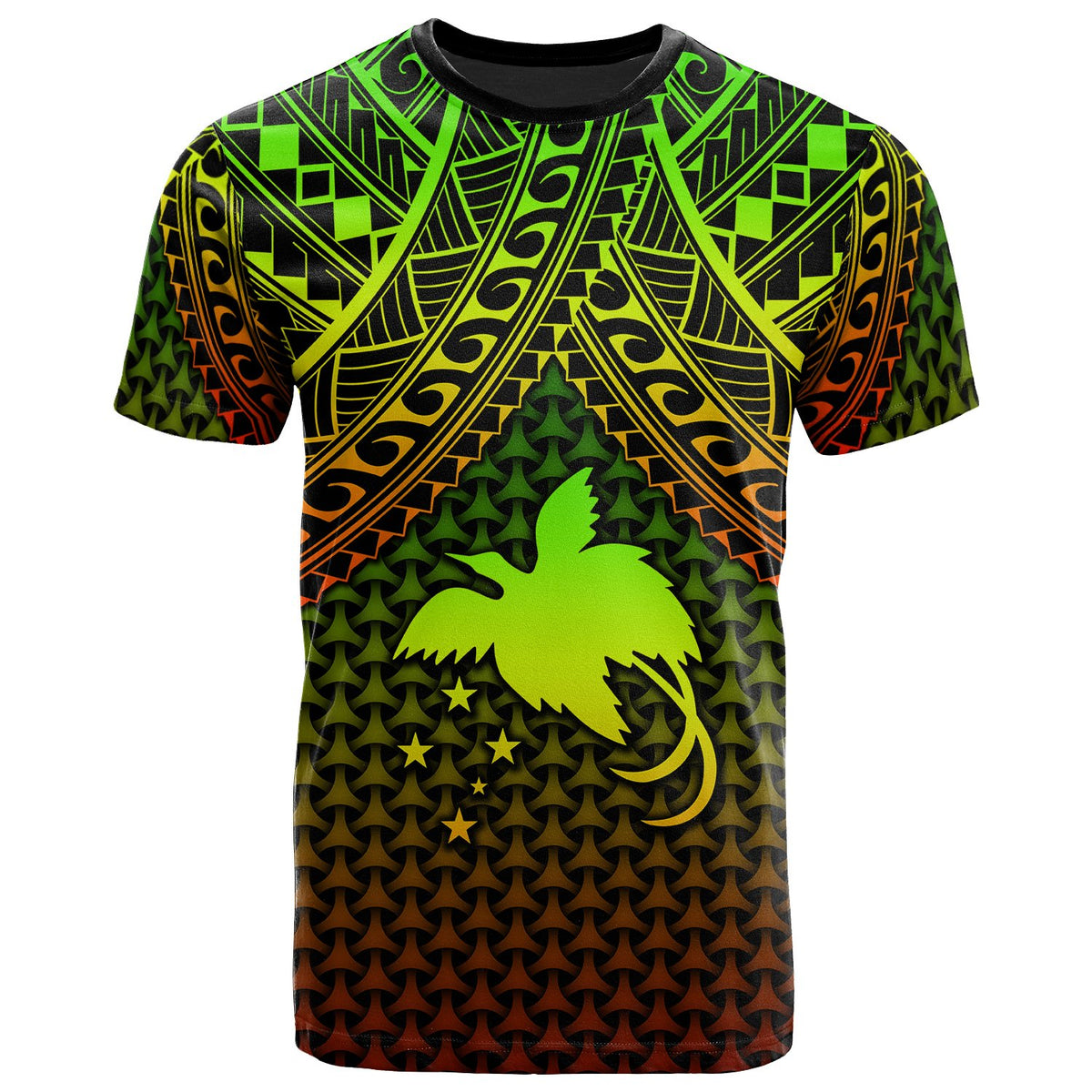 Polynesian Papua New Guinea T Shirt Reggae Vintage Polynesian Patterns Unisex Art - Polynesian Pride