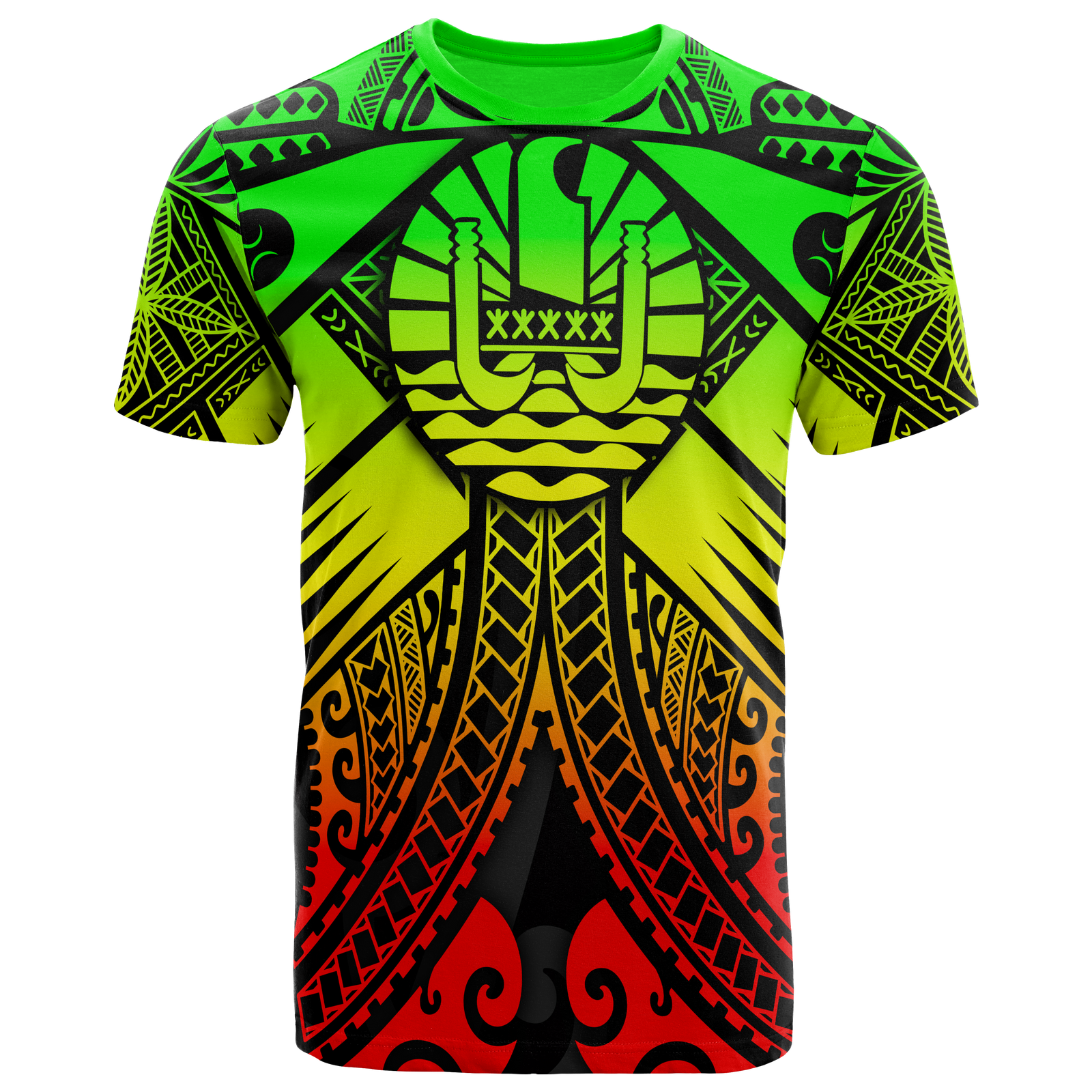 Tahiti T Shirt Reggae Seal with Polynesian Tattoo Unisex Reggae - Polynesian Pride