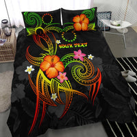 Cook Islands Polynesian Personalised Bedding Set - Legend of Cook Islands (Reggae) - Polynesian Pride
