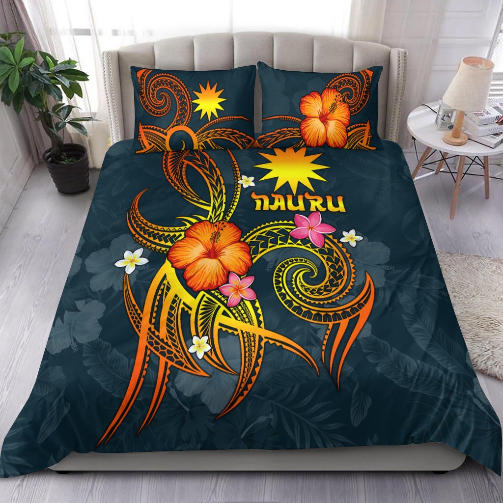 Nauru Polynesian Bedding Set - Legend of Nauru (Blue) - Polynesian Pride