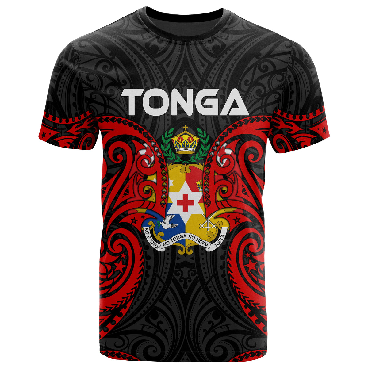 Tonga Polynesian T Shirt Tongan Spirit Unisex Red - Polynesian Pride