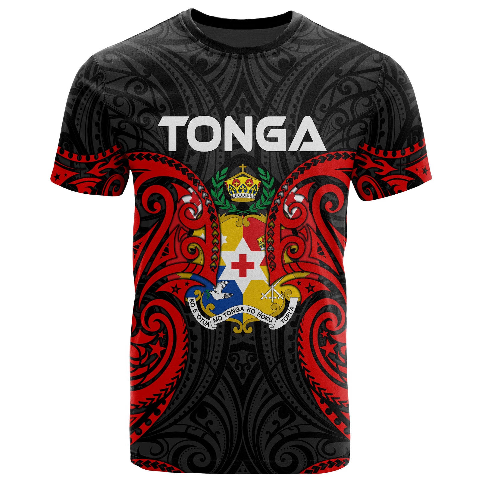 Tonga Polynesian T Shirt Tongan Spirit Unisex Red - Polynesian Pride