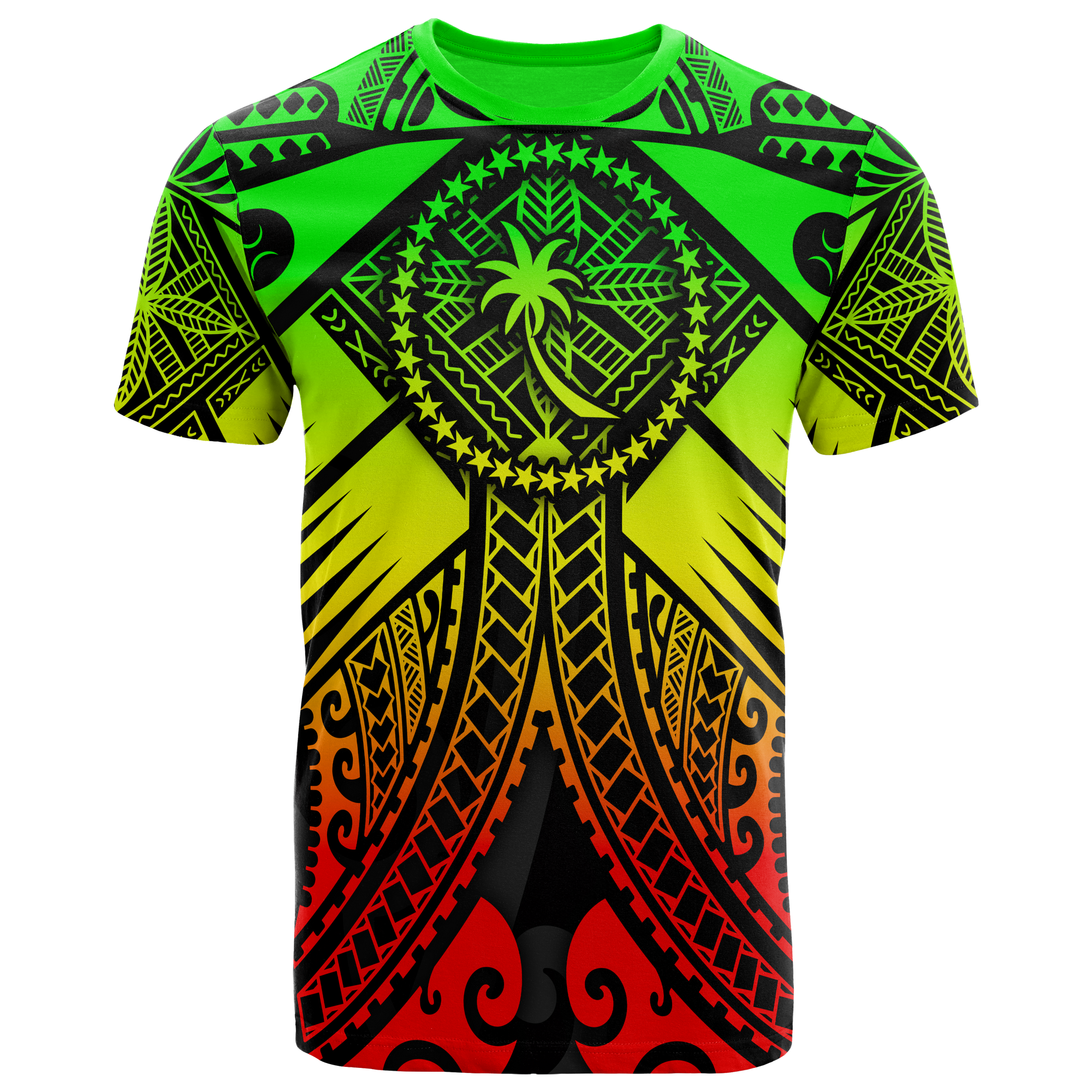 Chuuk T Shirt Reggae Seal with Polynesian Tattoo Unisex Reggae - Polynesian Pride