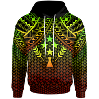 Polynesian Kosrae Custom Hoodie Reggae Vintage Polynesian Patterns Unisex Reggae - Polynesian Pride