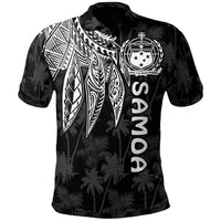 Samoa Polo Shirt Polynesian Wings (White) Unisex White - Polynesian Pride