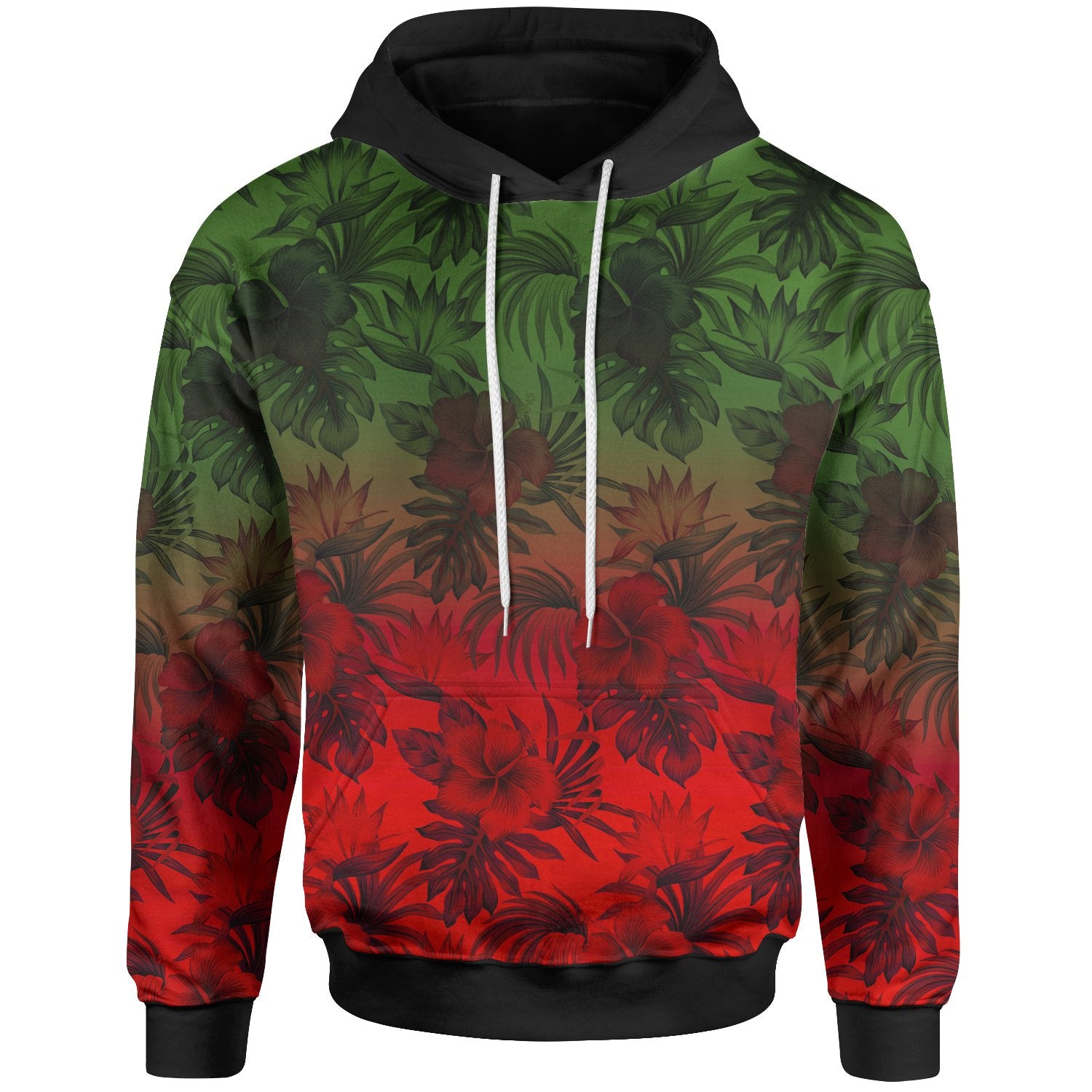 Polynesian Hoodie Red Hibiscus Patterns Unisex Red - Polynesian Pride