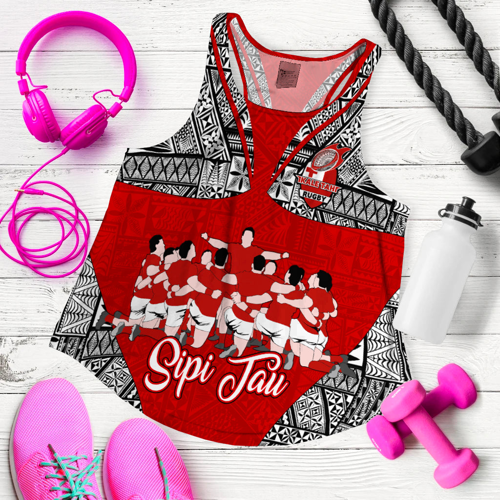 Tonga Rugby Ikale Tahi Sipi Tau Women Tank Top - LT2 - Polynesian Pride