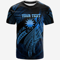 Nauru Polynesian Custom T Shirt Legend Blue Version Unisex Blue - Polynesian Pride