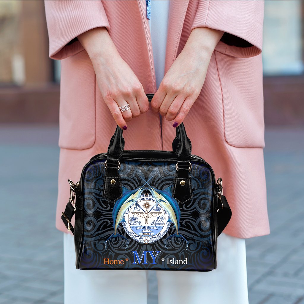 Marshall Islands Shoulder Handbag - My Home My Island - Polynesian Pride