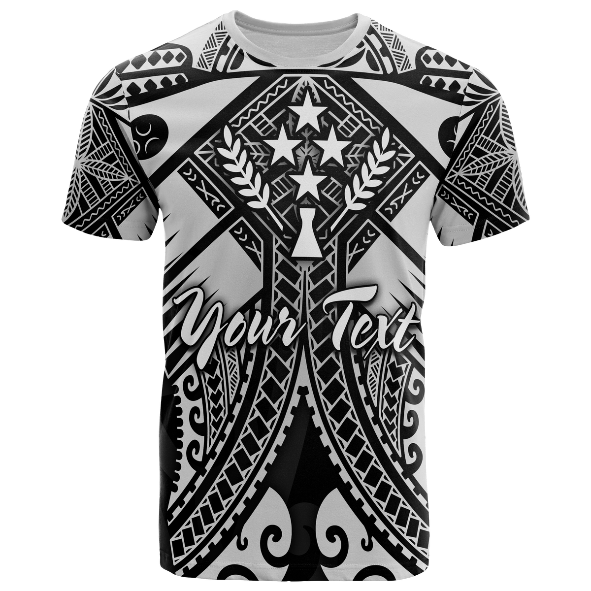 Kosrae Custom T Shirts White Seal with Polynesian Tattoo Unisex Art - Polynesian Pride