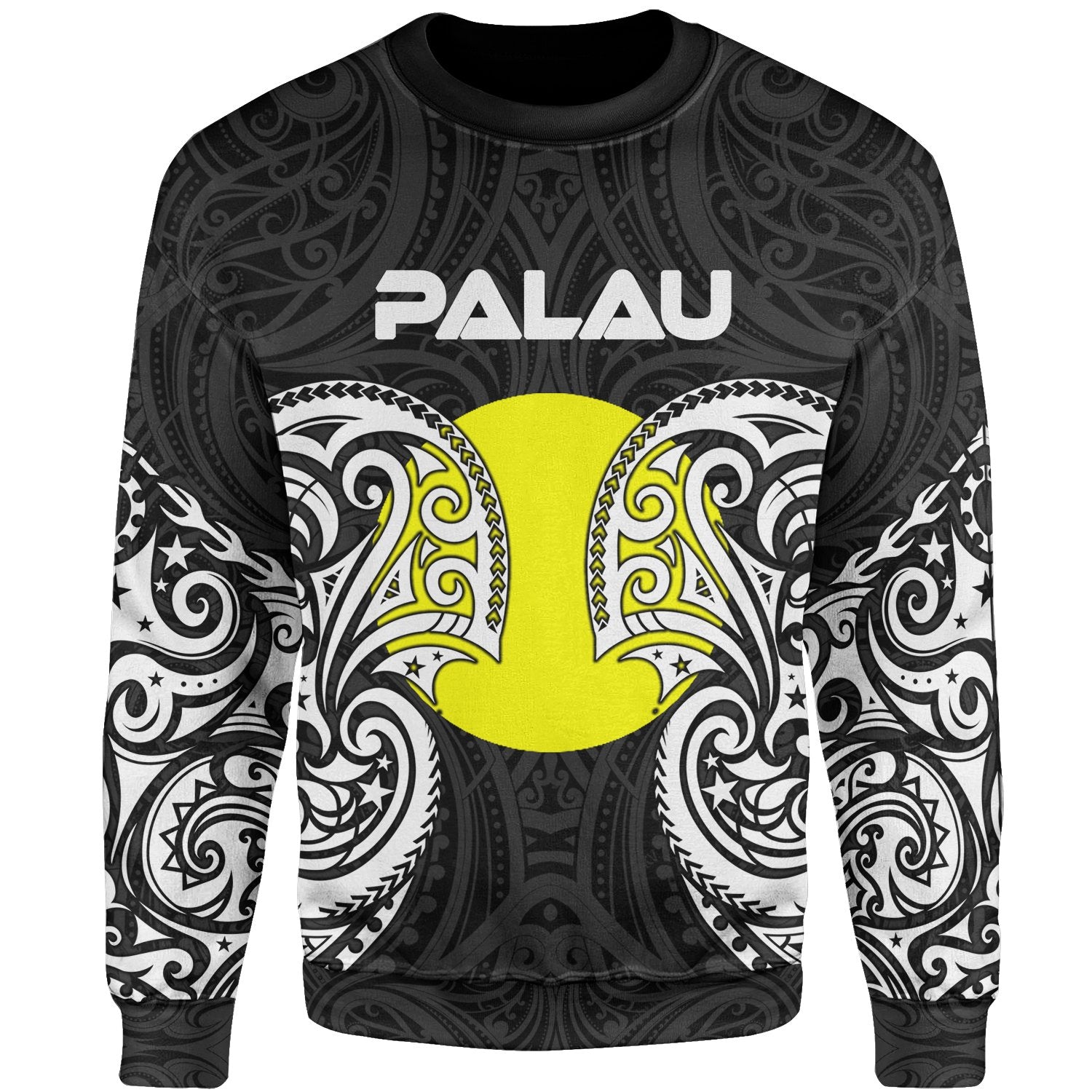 Palau Polynesian Sweater - Spirit Style White Unisex White - Polynesian Pride