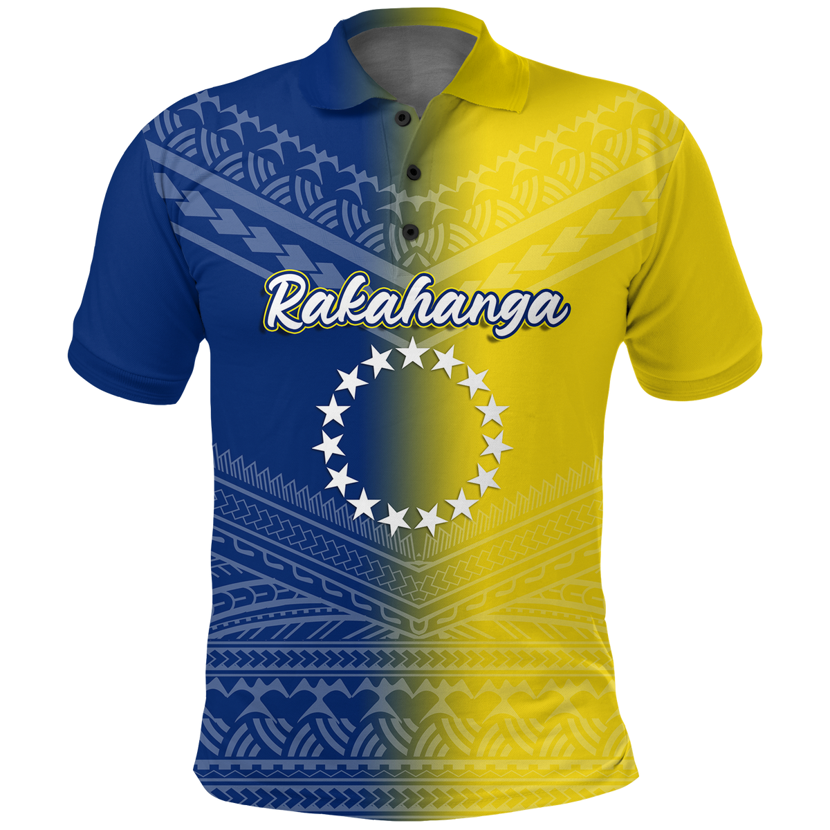 Custom Rakahanga Islands Pride Polo Shirt LT12 Unisex Blue - Polynesian Pride