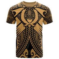 Pohnpei T Shirts Gold Seal with Polynesian Tattoo Unisex Art - Polynesian Pride