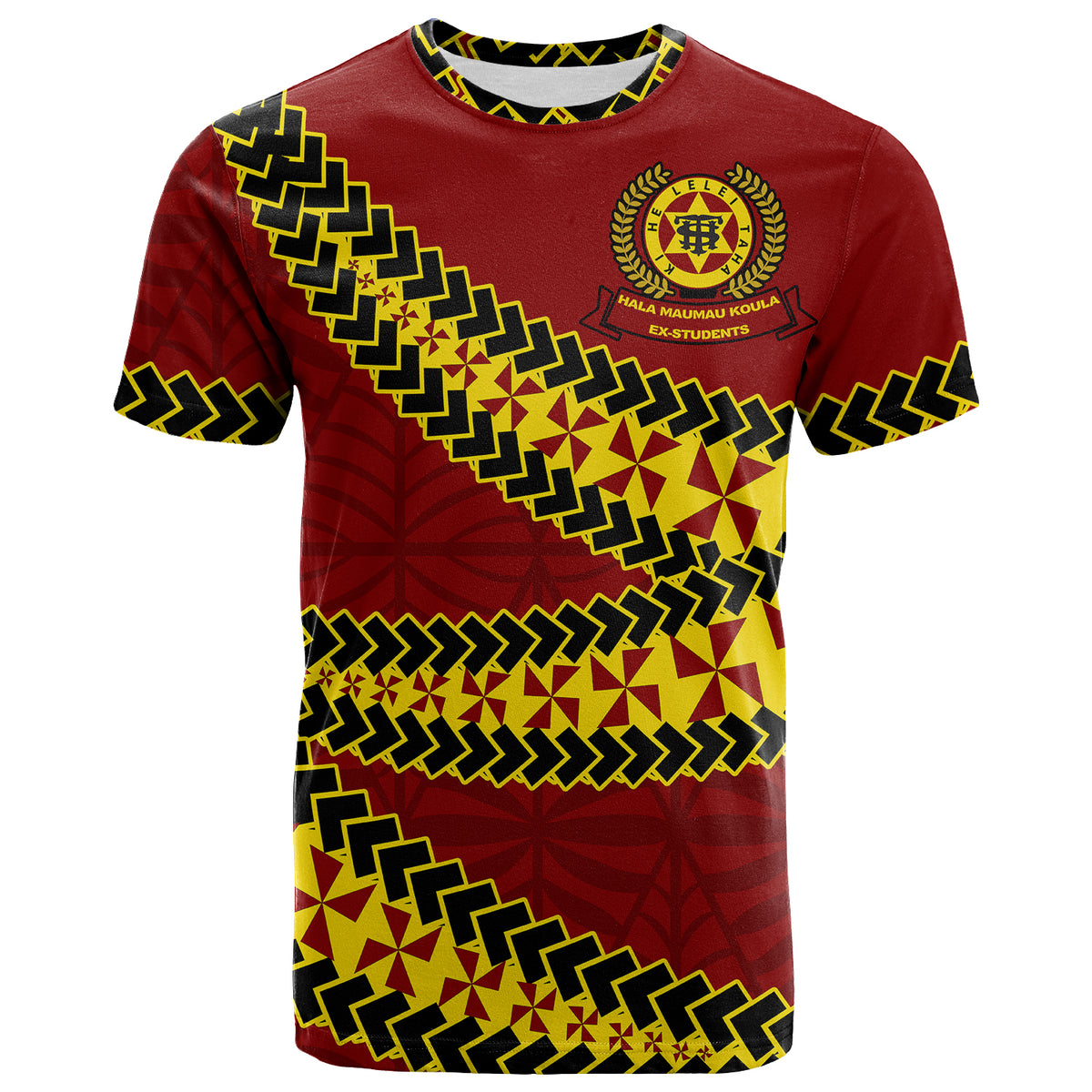 Tonga High School T Shirt Tongan Patterns LT20 Unisex Green - Polynesian Pride