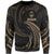 Guam Polynesian Sweater - Gold Tribal Wave Unisex Gold - Polynesian Pride
