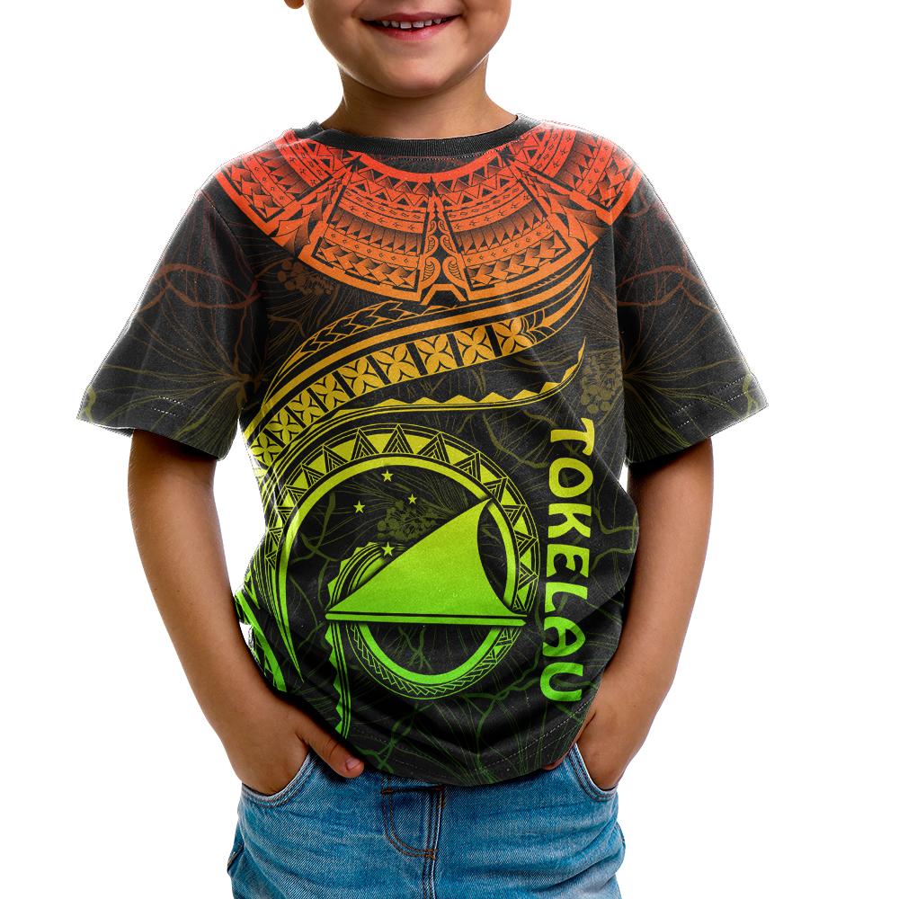 Tokelau Polynesian T Shirt Tokelau Waves (Reggae) - Polynesian Pride