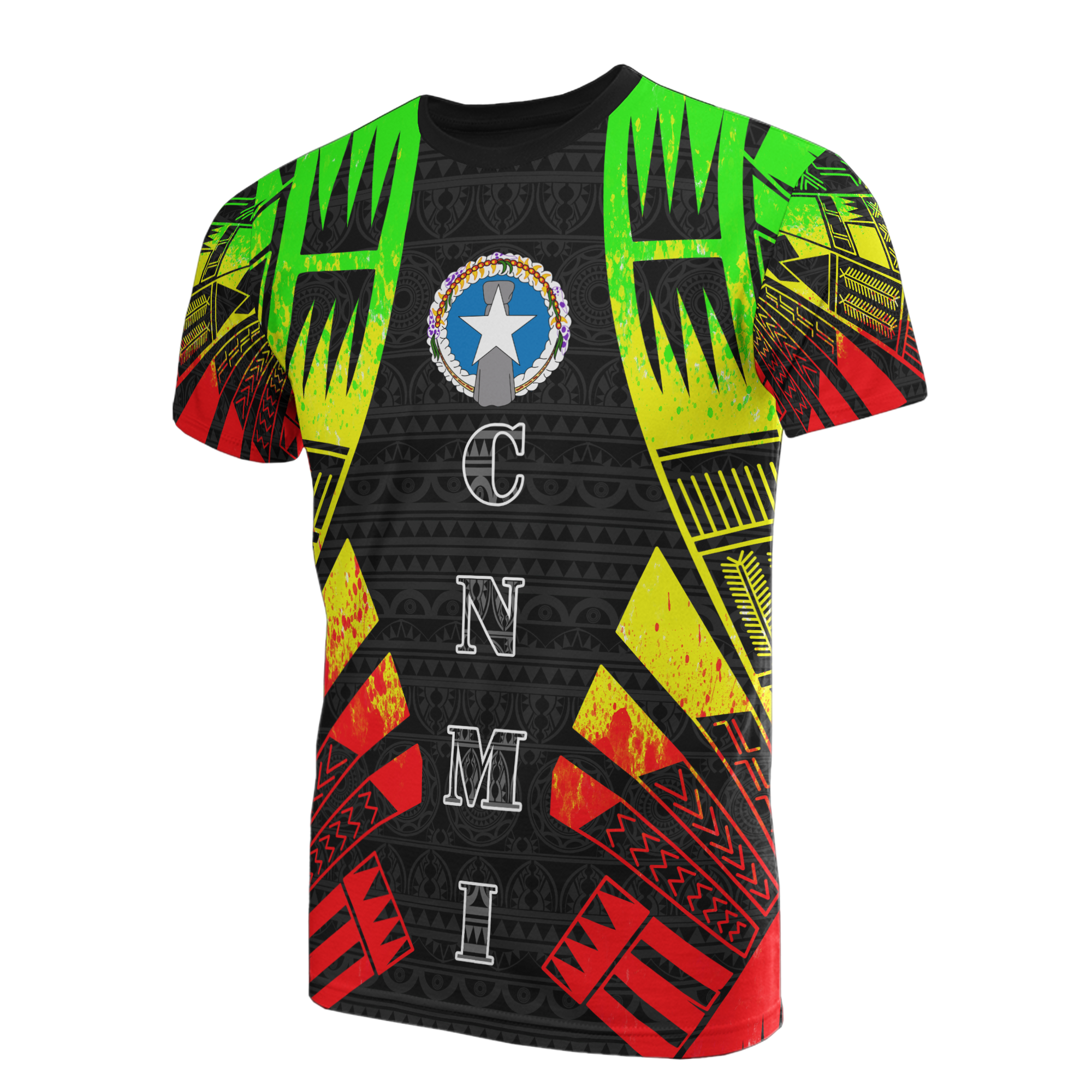 Northern Mariana Islands T Shirt C N M I Flag Polynesian Tattoo Reggae Style Unisex Reggae - Polynesian Pride