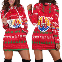 Tahiti Christmas Hoodie Dress - Ugly Christmas - LT12 Red - Polynesian Pride