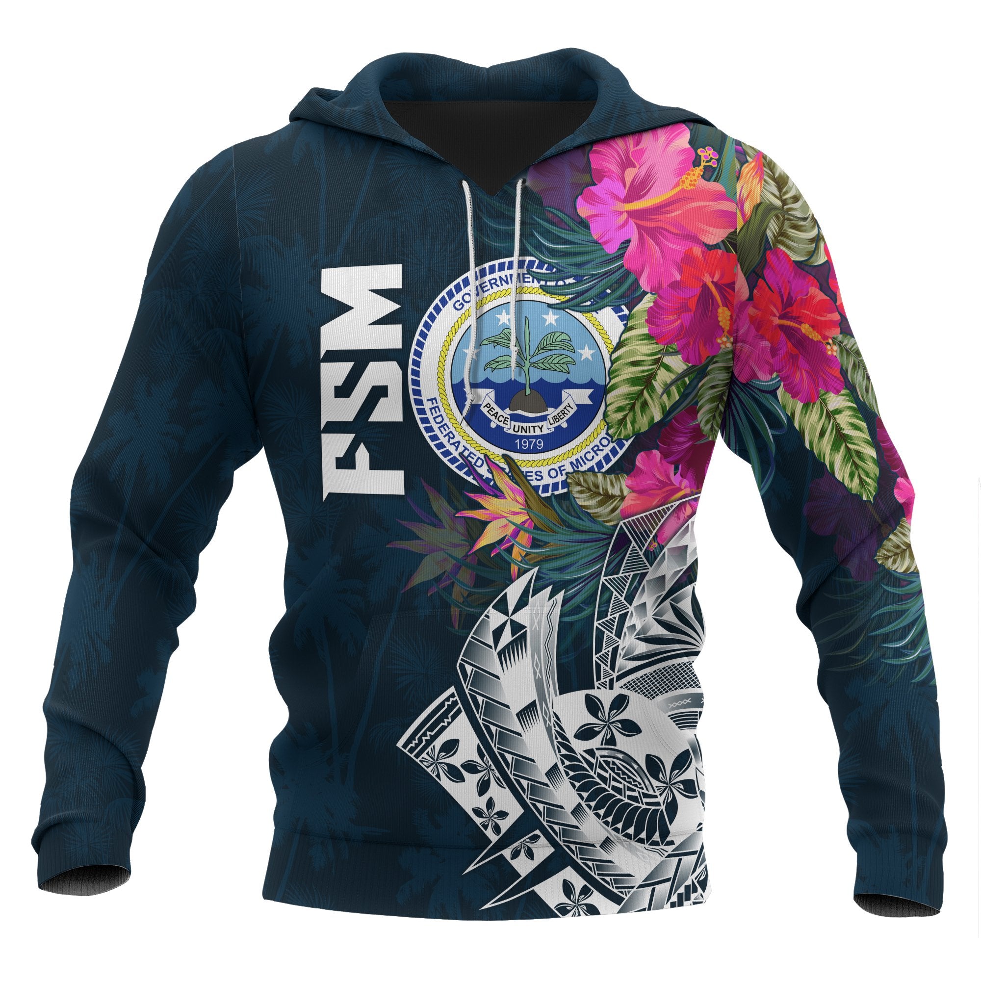Federated States of Micronesia Hoodie Summer Vibes Unisex Blue - Polynesian Pride