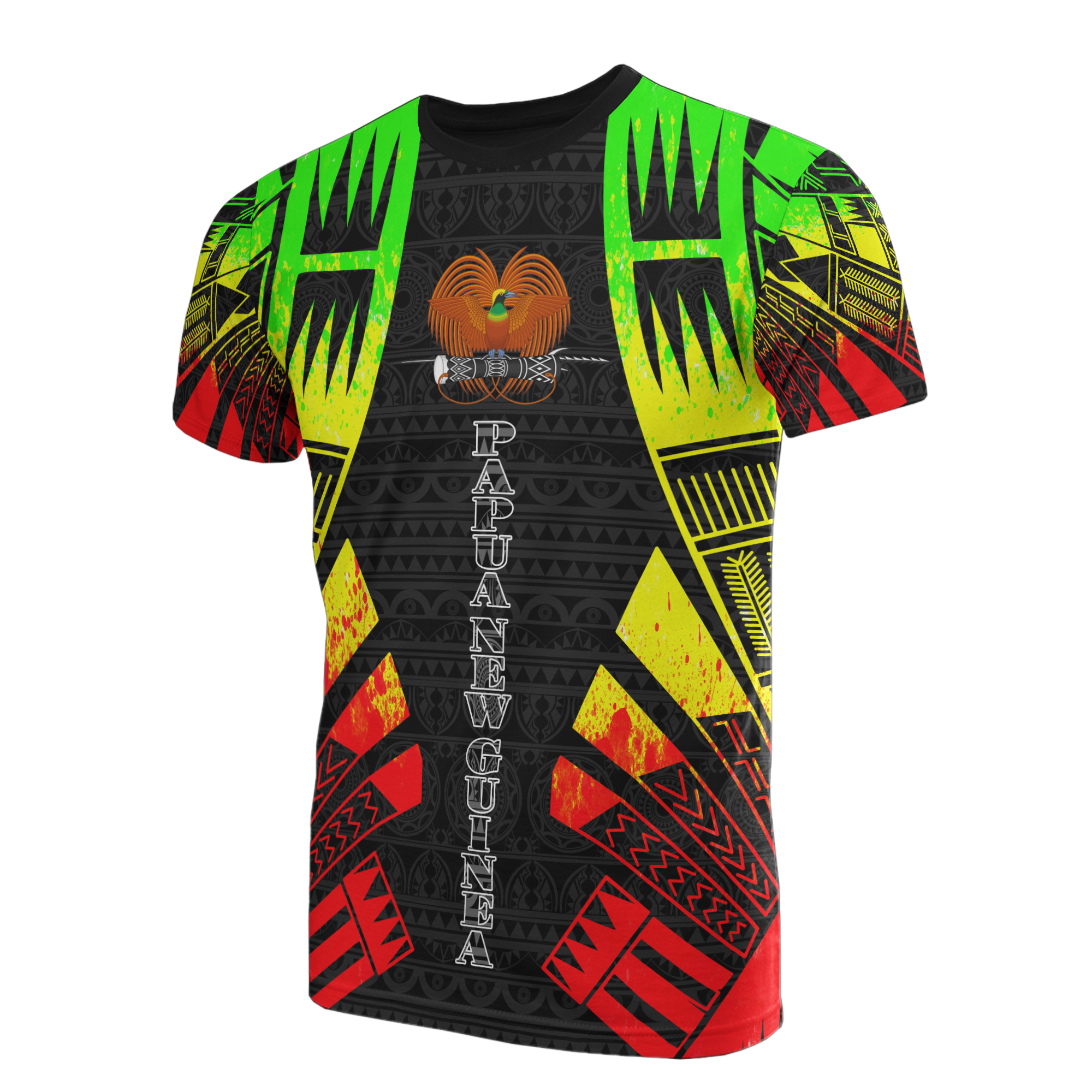 Papua New Guinea T Shirt Papua New Guinea Coat Of Arms Polynesian Tattoo Reggae Style Unisex Reggae - Polynesian Pride