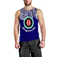 (Custom Personalised) Papua New Guinea Bougainville Pride Men Tank Top - LT12 Blue - Polynesian Pride