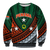 (Custom Personalised) Vanuatu Penama Province Tribal Pattern Sweatshirt - LT12 Unisex Green - Polynesian Pride
