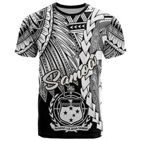 Samoa Polynesian T Shirt Tribal Wave Tattoo White Unisex White - Polynesian Pride