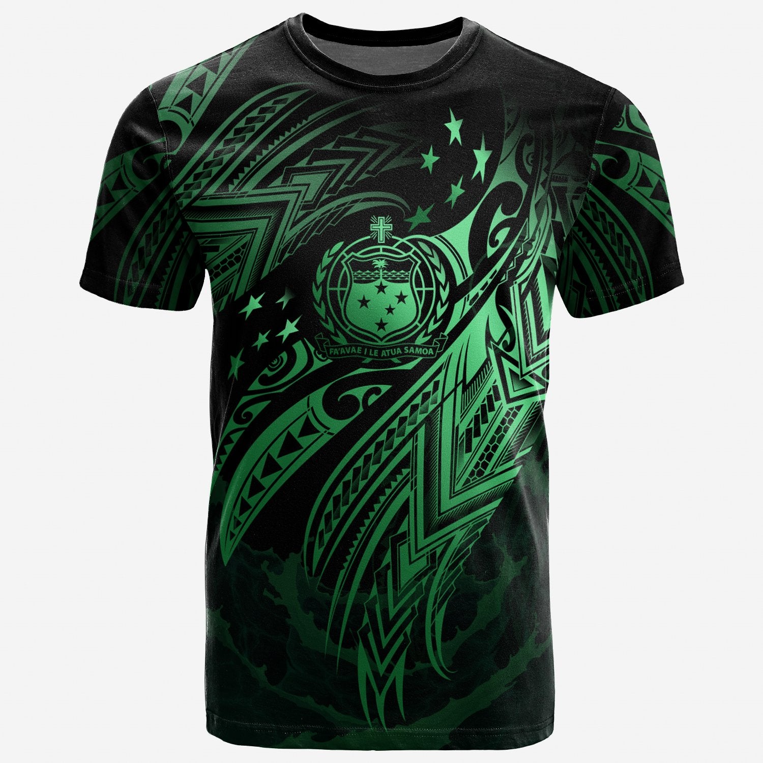 Samoa Polynesian T Shirt Samoa Legend Green Version Unisex Green - Polynesian Pride