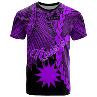 Nauru Polynesian T Shirt Tribal Wave Tattoo Purple Unisex Purple - Polynesian Pride