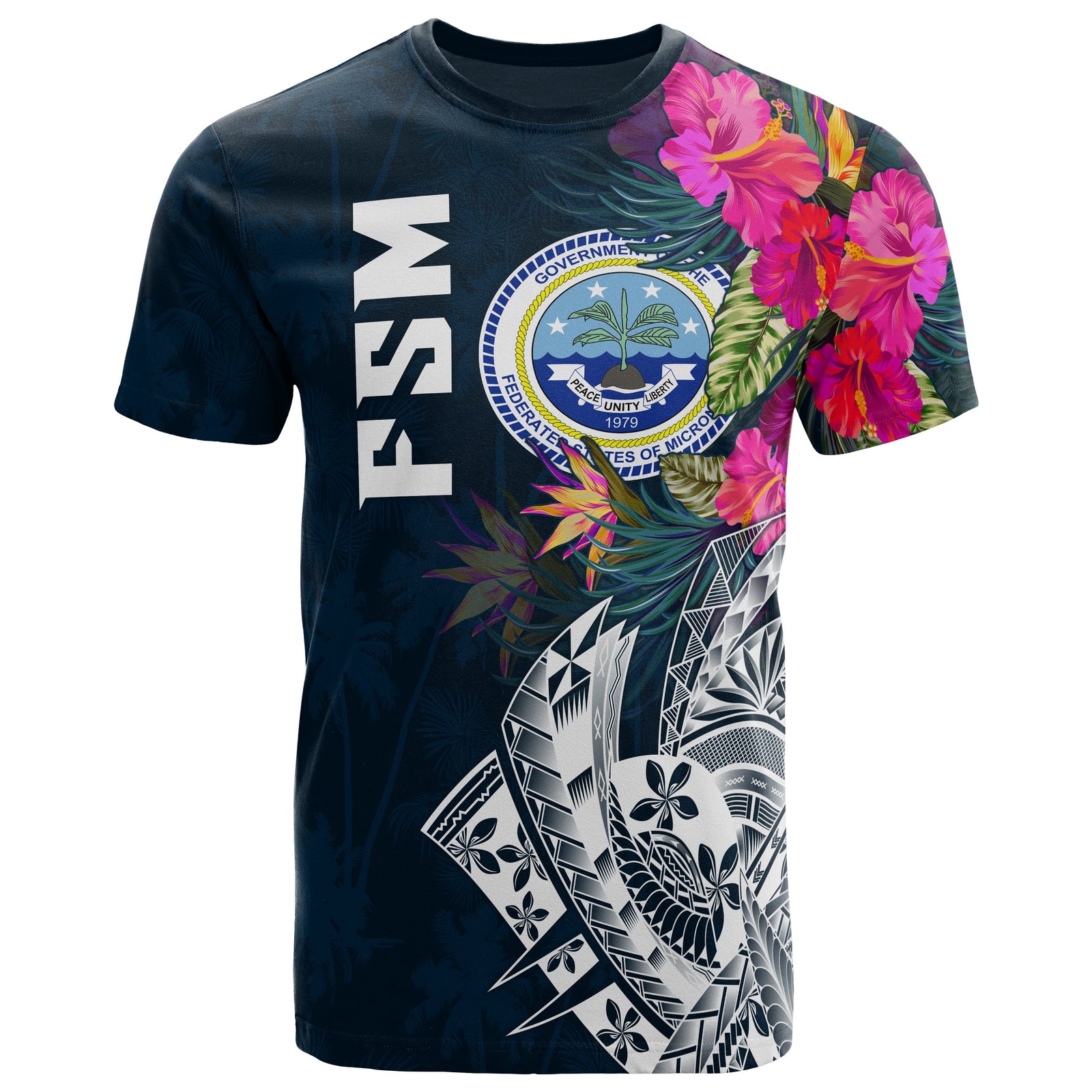 Federated States of Micronesia T Shirt Summer Vibes Unisex Blue - Polynesian Pride