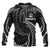 Vanuatu Polynesian Hoodie White Tribal Wave Unisex Black - Polynesian Pride