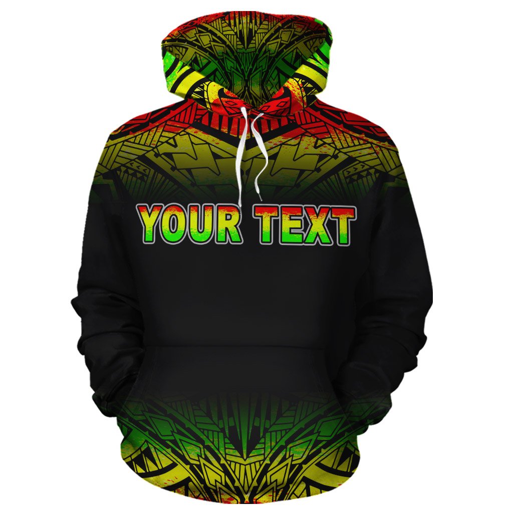 Samoa Polynesian Custom Hoodie Reggae Frog - Polynesian Pride