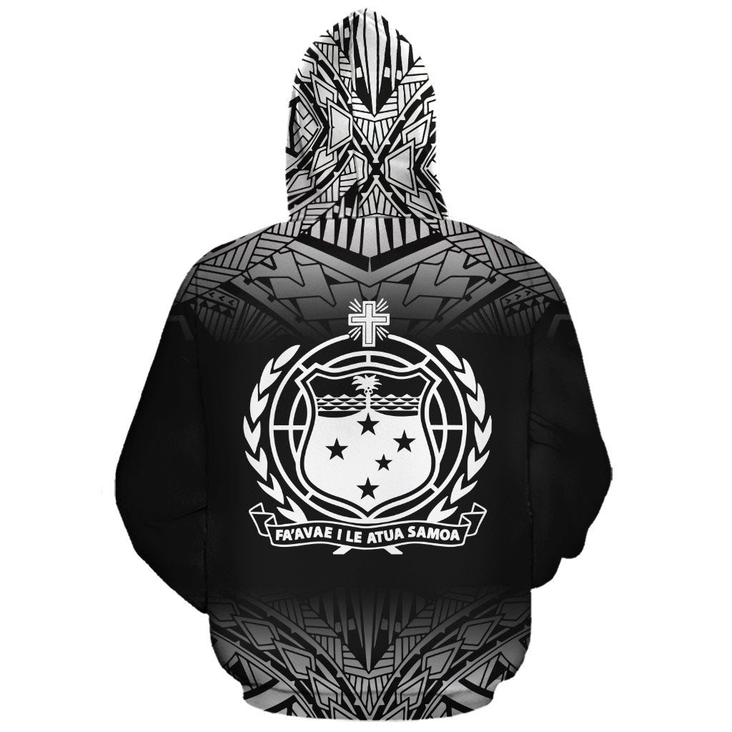 Samoa Polynesian Custom Hoodie White Frog - Polynesian Pride