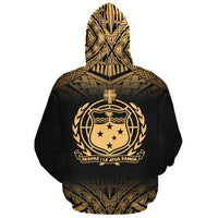 Samoa Polynesian Custom Hoodie Yellow Frog - Polynesian Pride